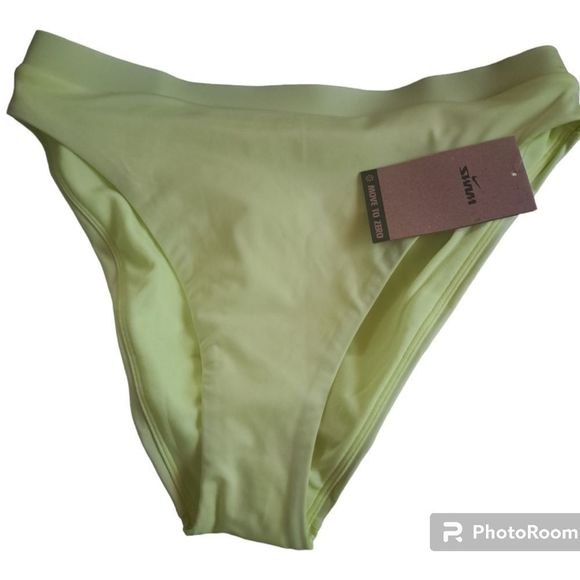 NIKE Swim Essential Volt Yellow Bikini 2 Piece Bathing Suit - Picture 4 of 10
